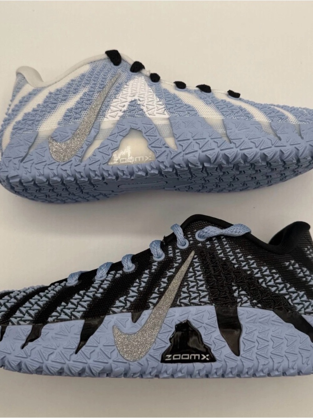 Nike Kids' Light Blue, Black and Silver ZoomX Training Sneakers